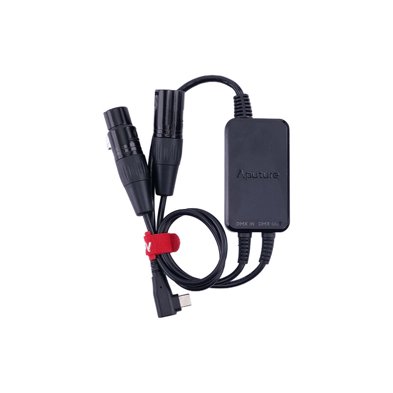DMX провод APUTURE APT0011A31 Active USB-C to 5-Pin DMX In & Out Adapter