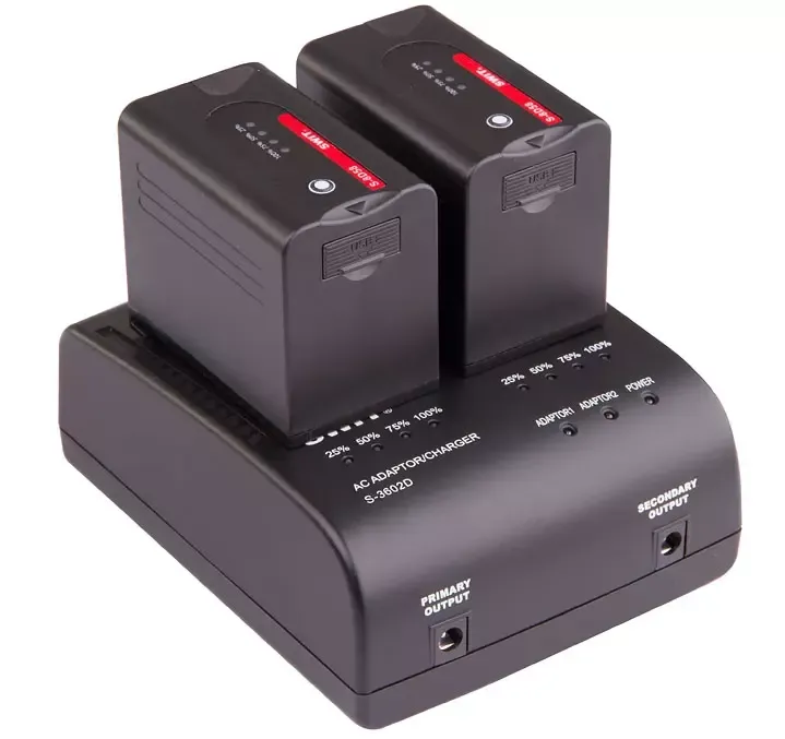 SWIT S-3602D зарядное устройство двух аккумуляторов CGA-D54/CGA-D54s и S-8D58 /S-8D62