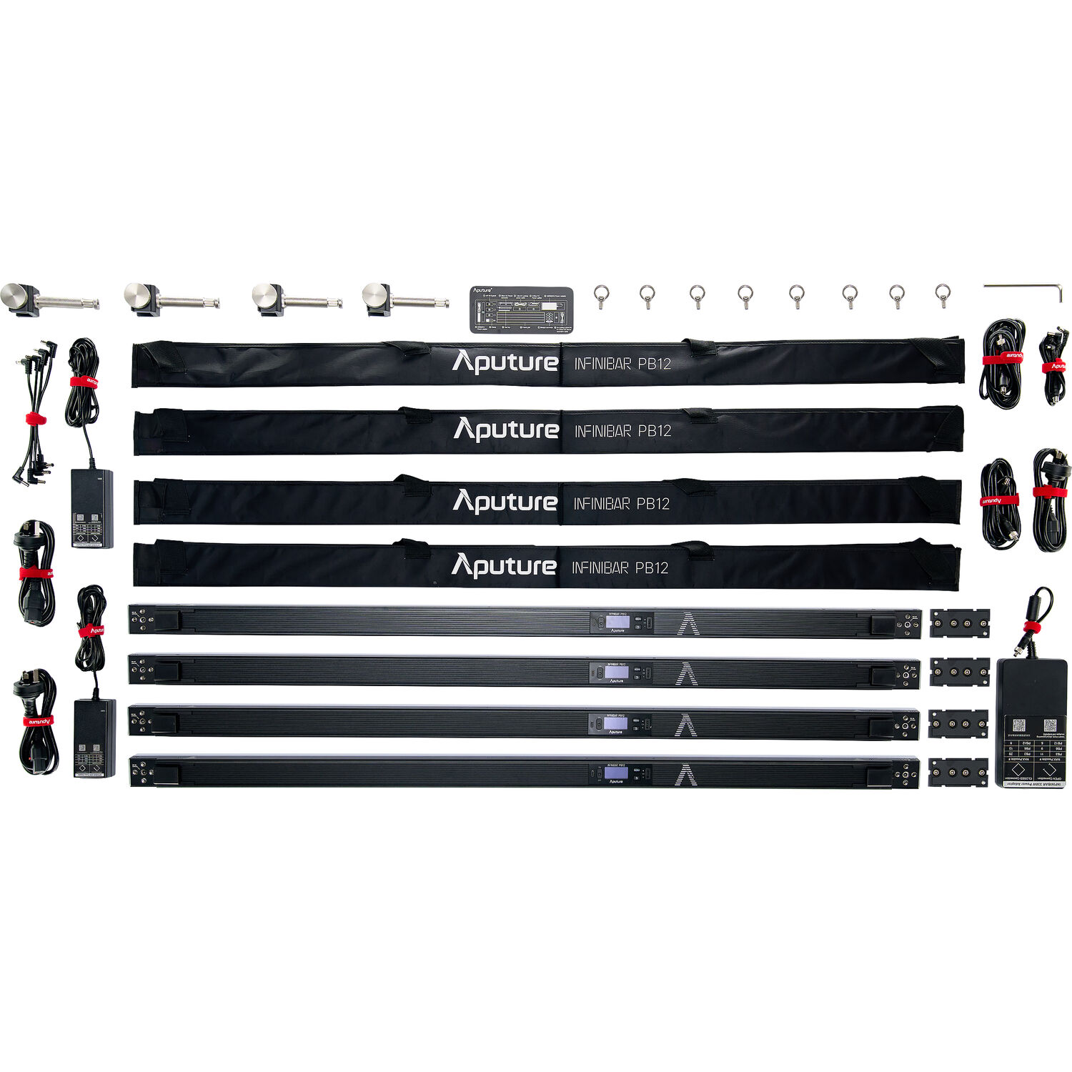Комплект светодиодных панелей APUTURE INFINIBAR PB12 4-Light Kit（EU)