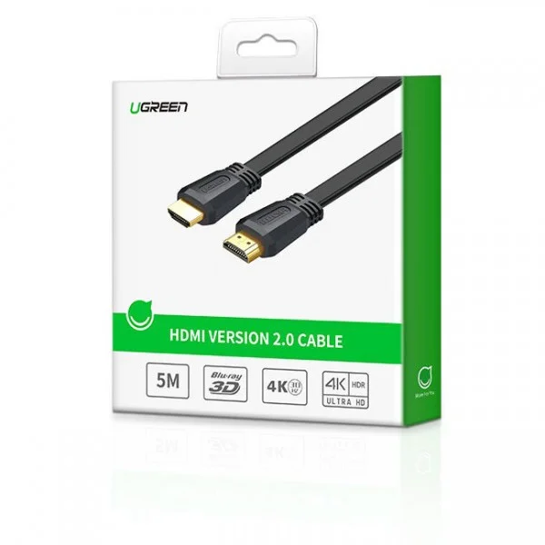 UGREEN Кабель HDMI 5m, V2.0, Black, 2K - 4K, 30HZ, (50821)
